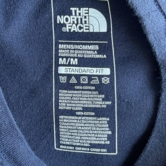 The North Face Shirt Mens Medium Long Sleeve Standard Fit Graphic Spellout - Picture 4 of 8